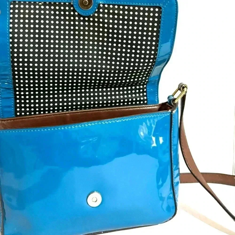Kate spade blue patent leather crossbody handbag - Picture 6 of 11